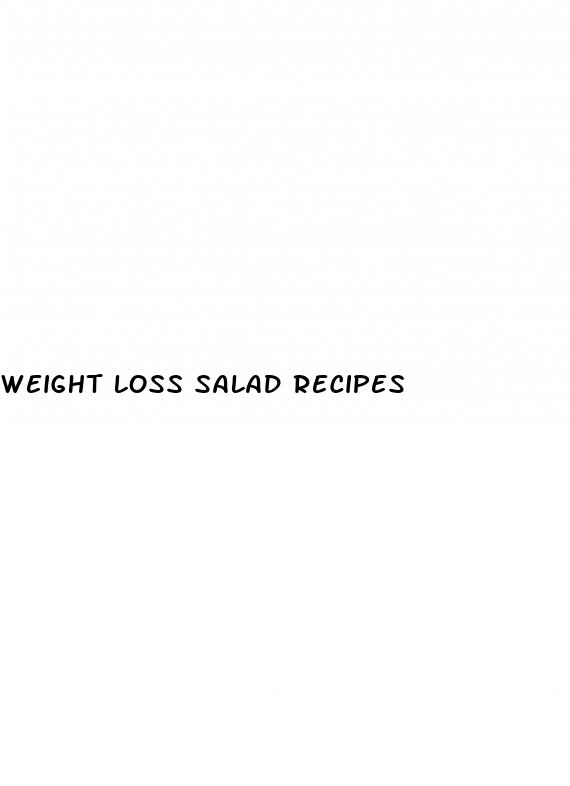 weight loss salad recipes