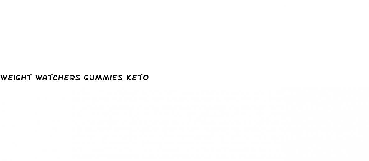 weight watchers gummies keto