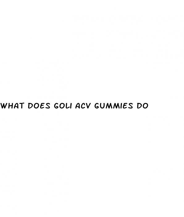 what does goli acv gummies do