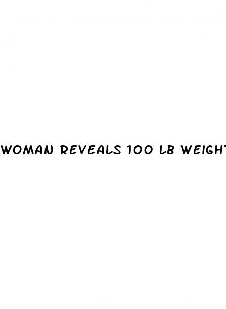 woman reveals 100 lb weight loss
