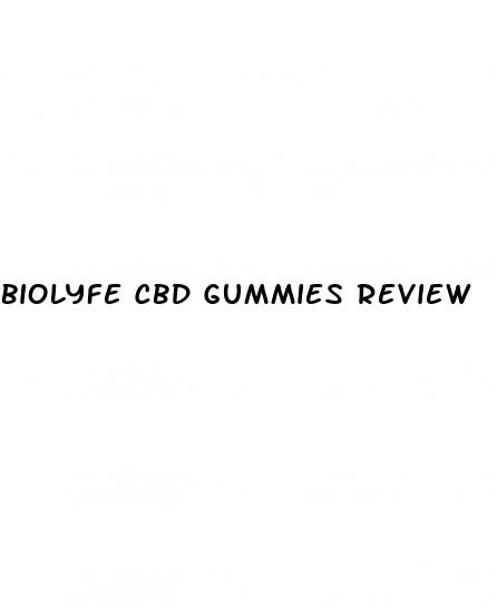 biolyfe cbd gummies review