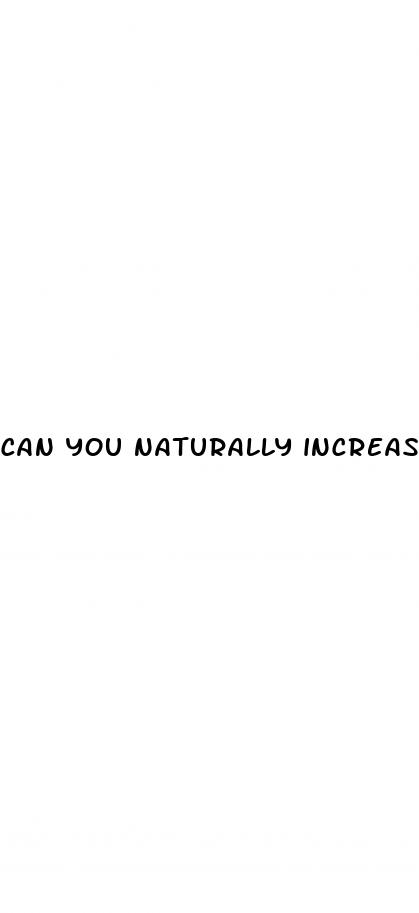 can you naturally increase your penis size