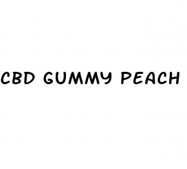 cbd gummy peach rings