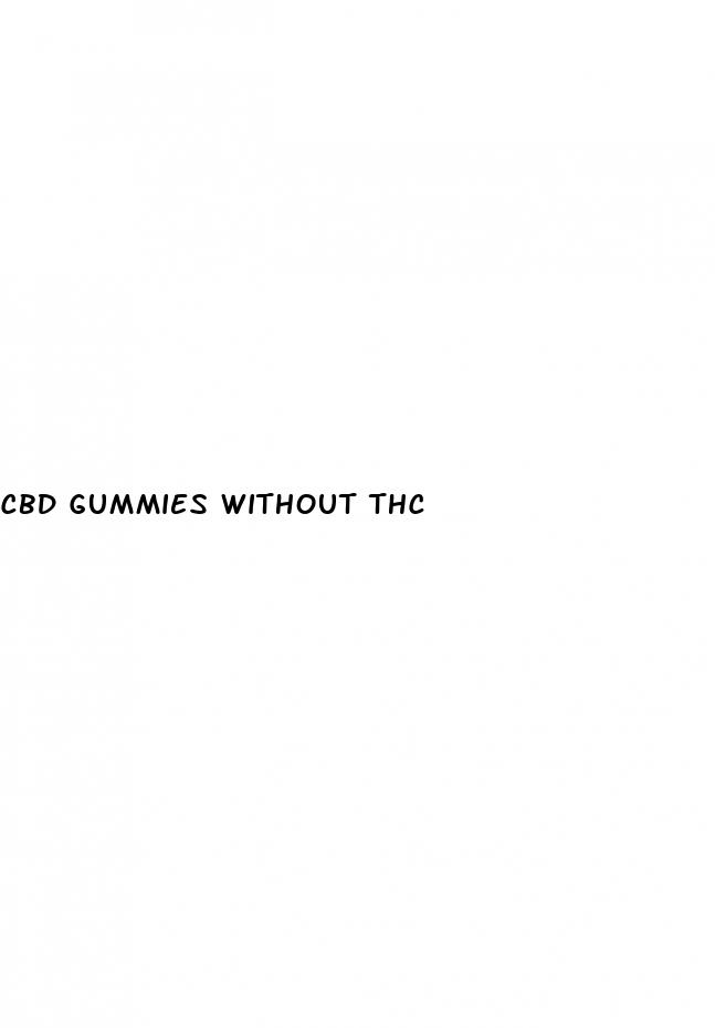 cbd gummies without thc