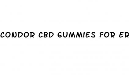 condor cbd gummies for erectile dysfunction