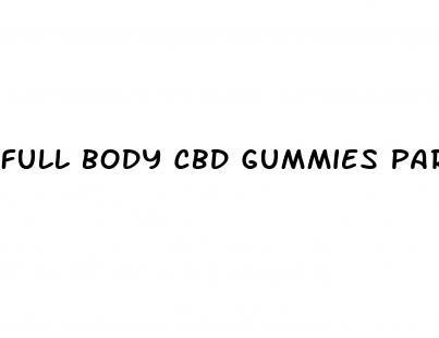 full body cbd gummies para que sirve