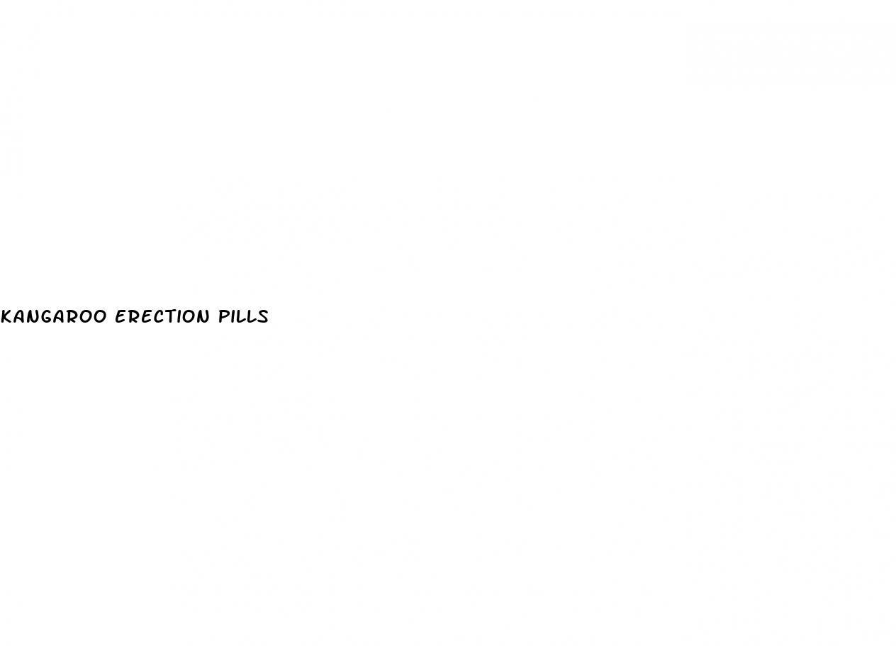 kangaroo erection pills