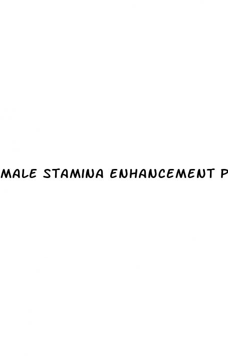 male stamina enhancement pills