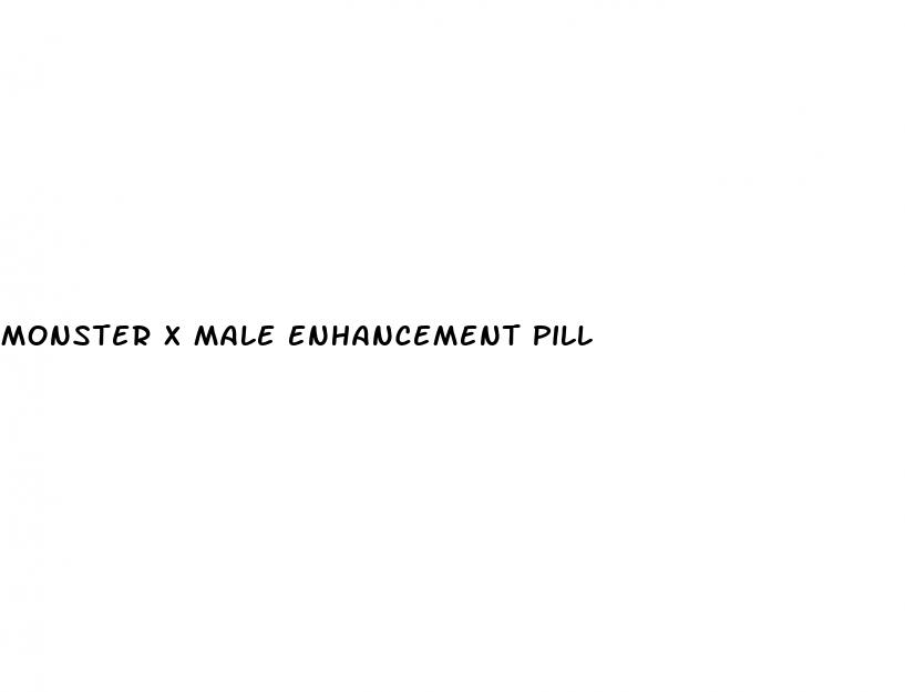 monster x male enhancement pill