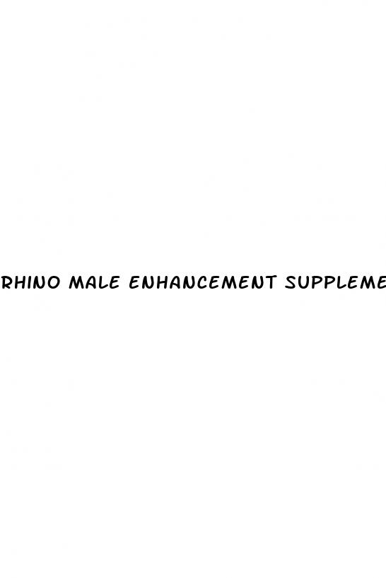 rhino male enhancement supplement
