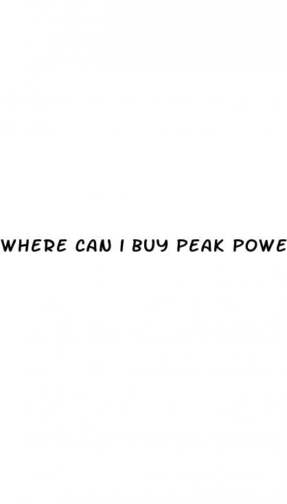 where can i buy peak power cbd gummies