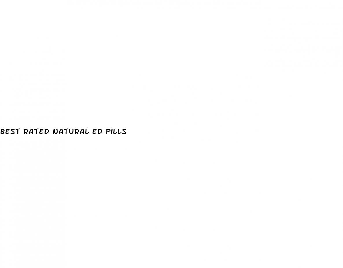 best rated natural ed pills