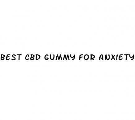 best cbd gummy for anxiety