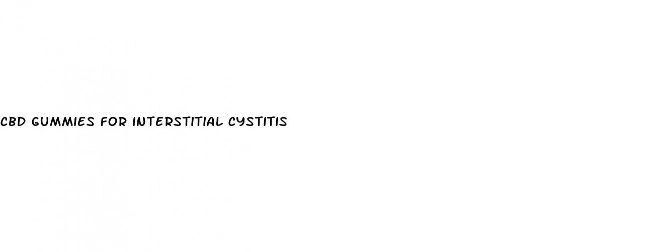 cbd gummies for interstitial cystitis