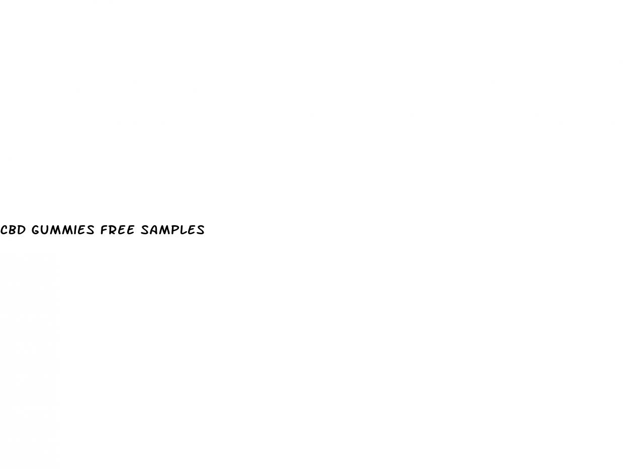 cbd gummies free samples