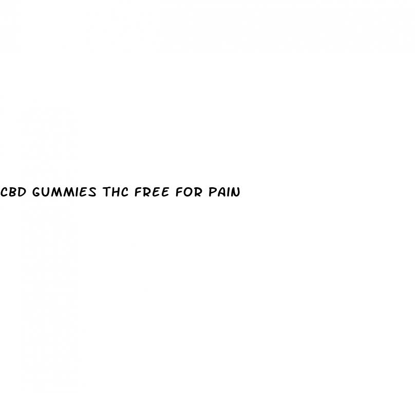 cbd gummies thc free for pain