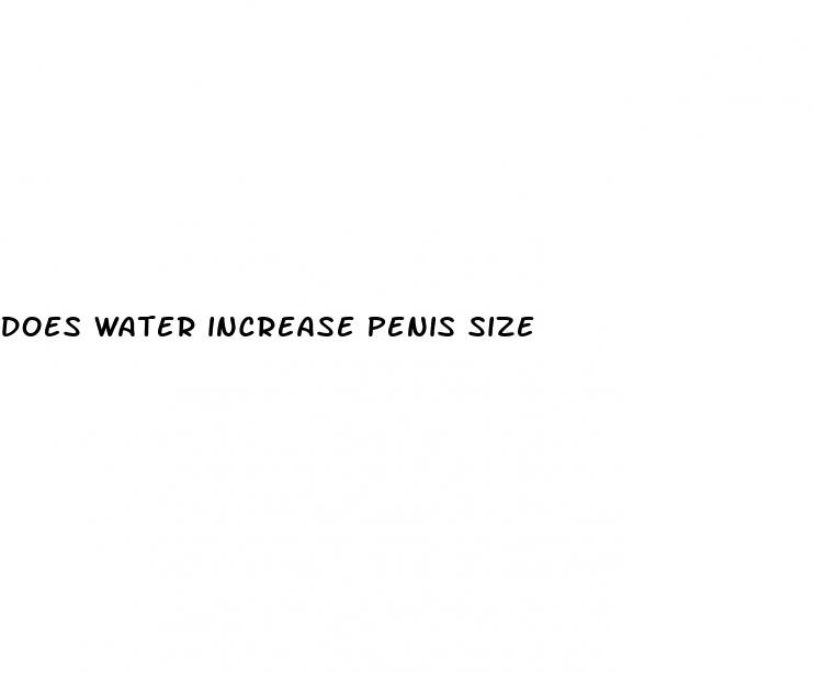 does water increase penis size
