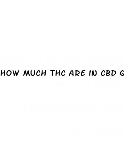 how much thc are in cbd gummies
