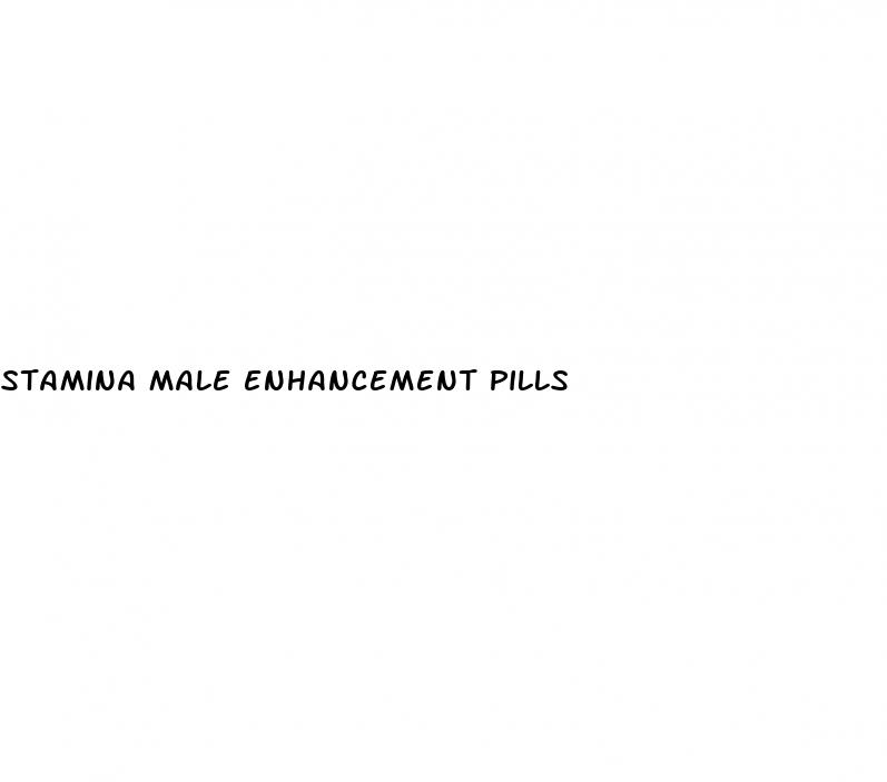 stamina male enhancement pills