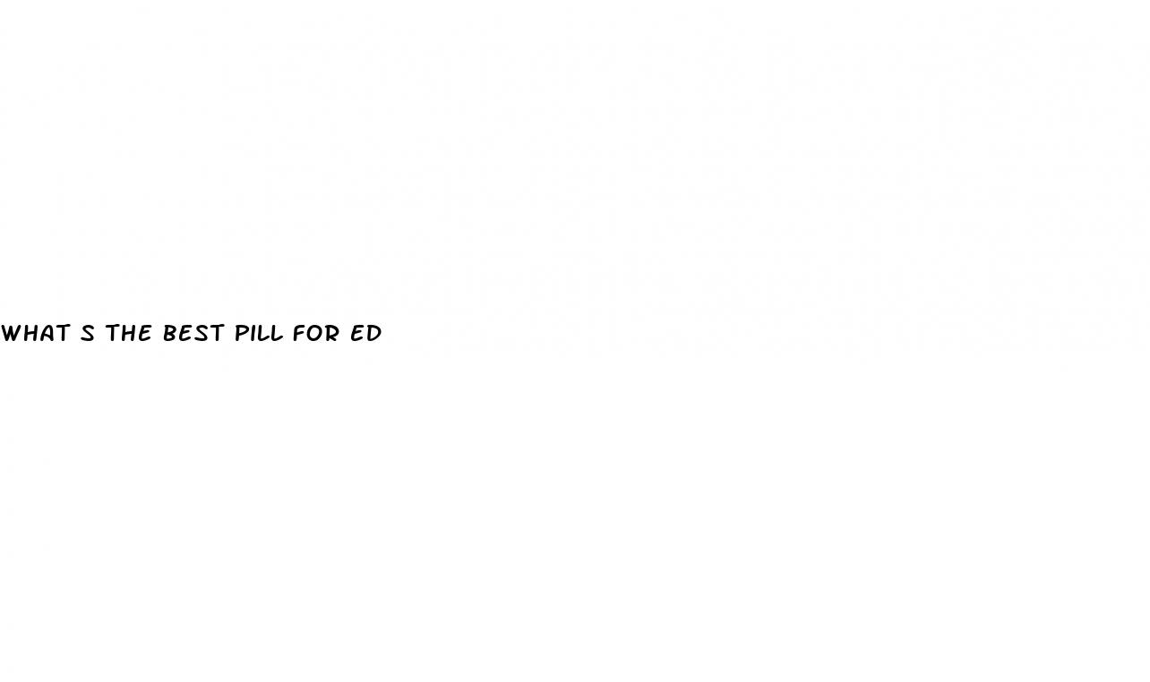 what s the best pill for ed