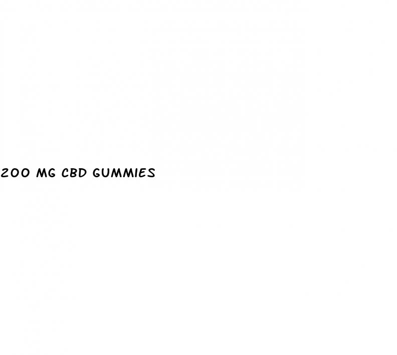 200 mg cbd gummies