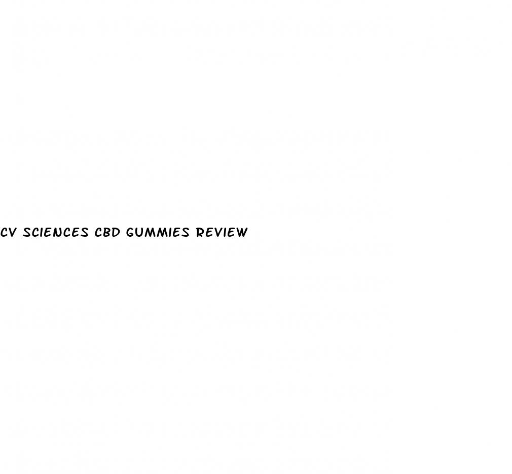 cv sciences cbd gummies review