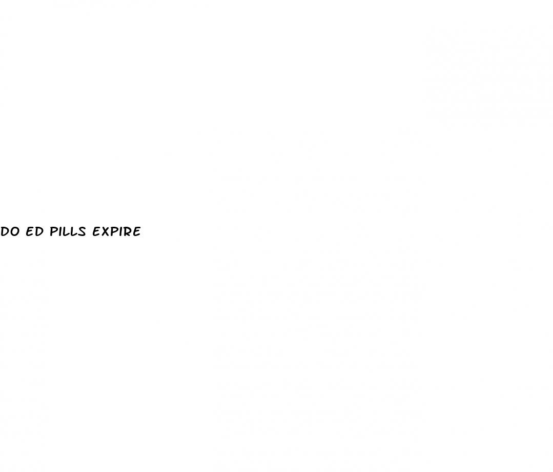 do ed pills expire