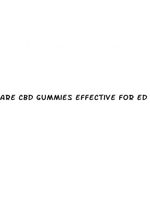 are cbd gummies effective for ed