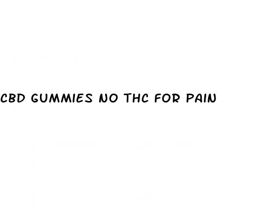 cbd gummies no thc for pain