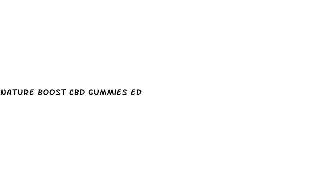 nature boost cbd gummies ed