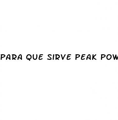 para que sirve peak power cbd gummies