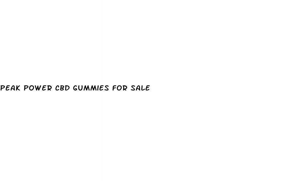 peak power cbd gummies for sale