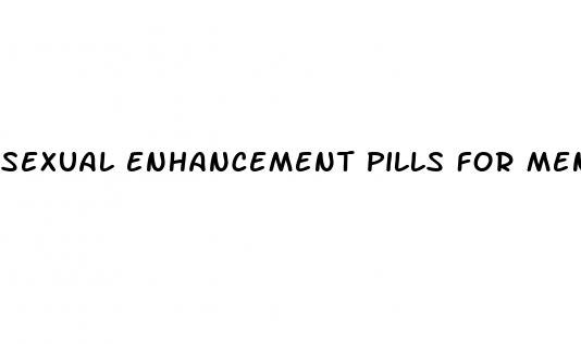 sexual enhancement pills for men