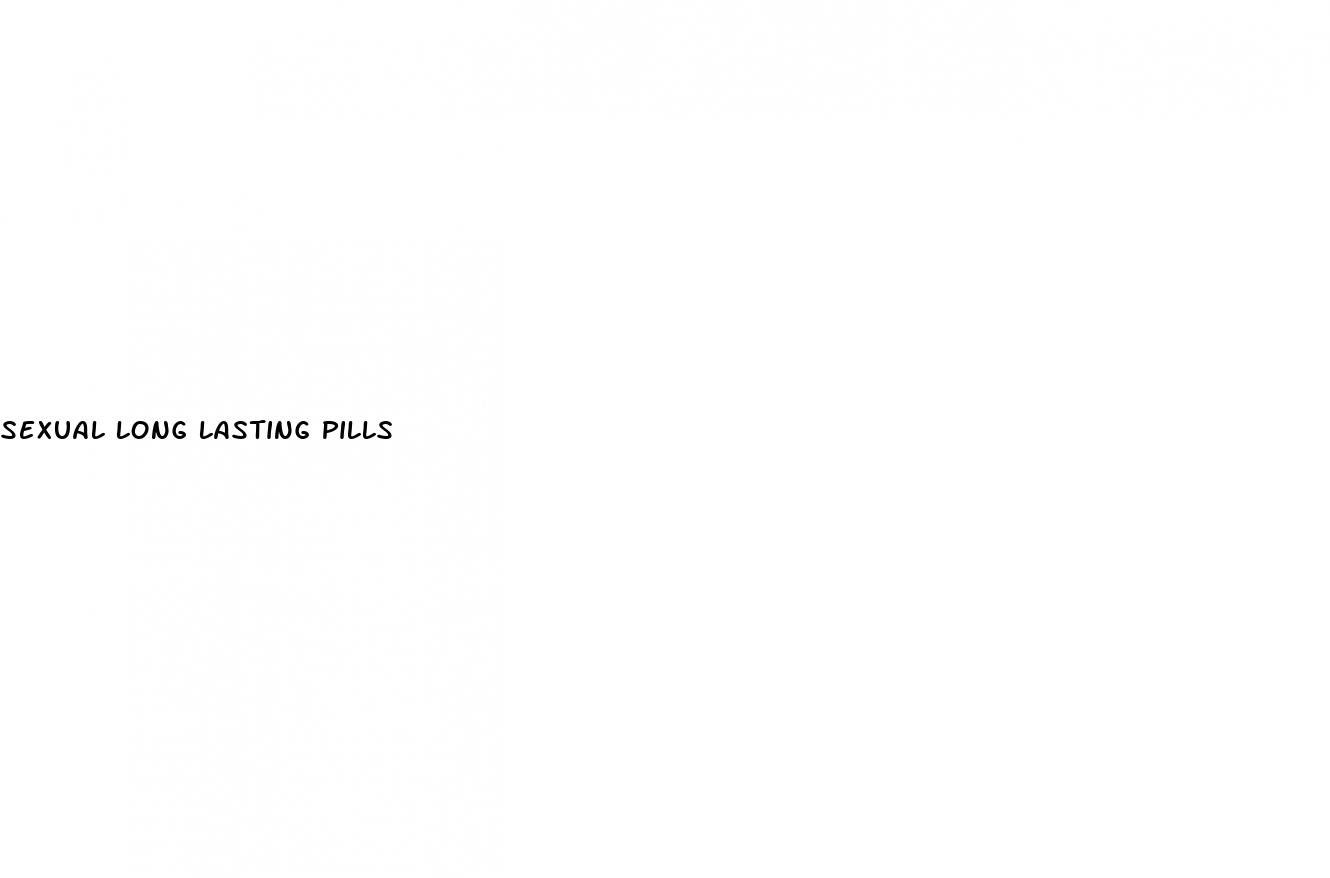 sexual long lasting pills