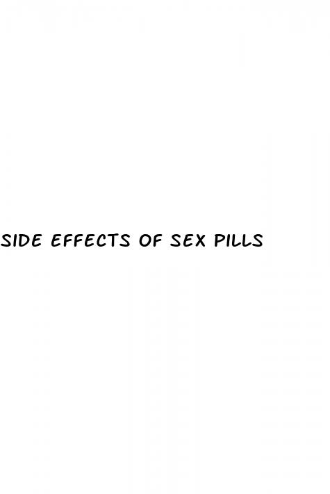 side effects of sex pills