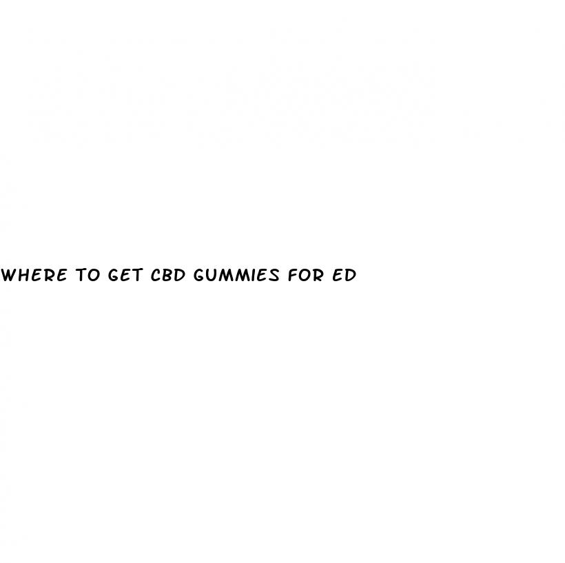 where to get cbd gummies for ed