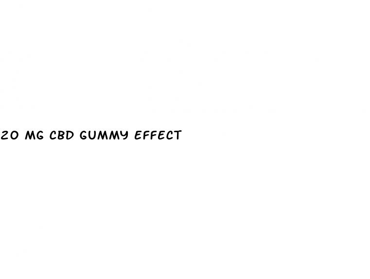 20 mg cbd gummy effect