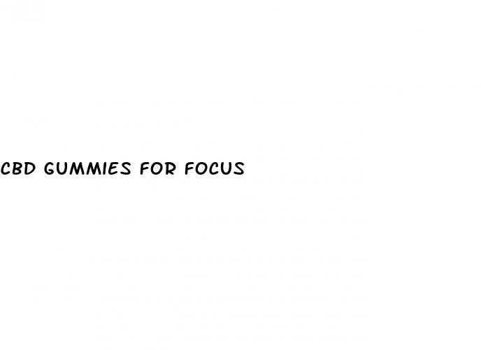 cbd gummies for focus