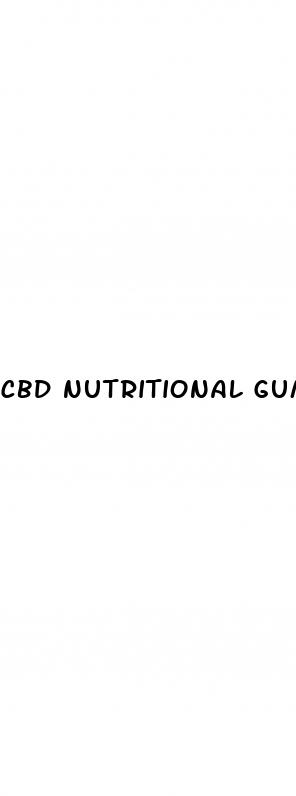 cbd nutritional gummies