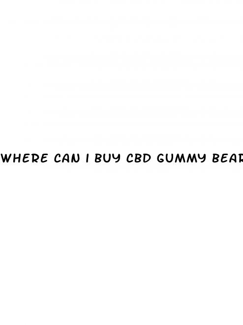 where can i buy cbd gummy bears