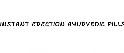 instant erection ayurvedic pills