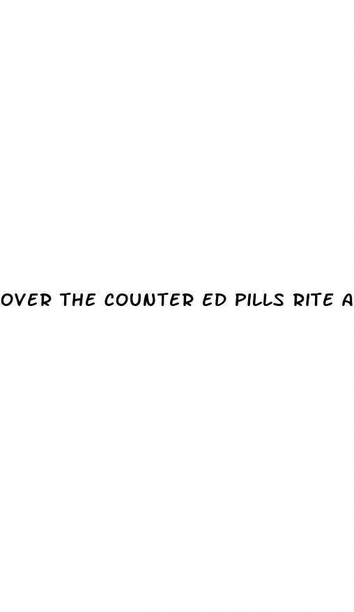 over the counter ed pills rite aid