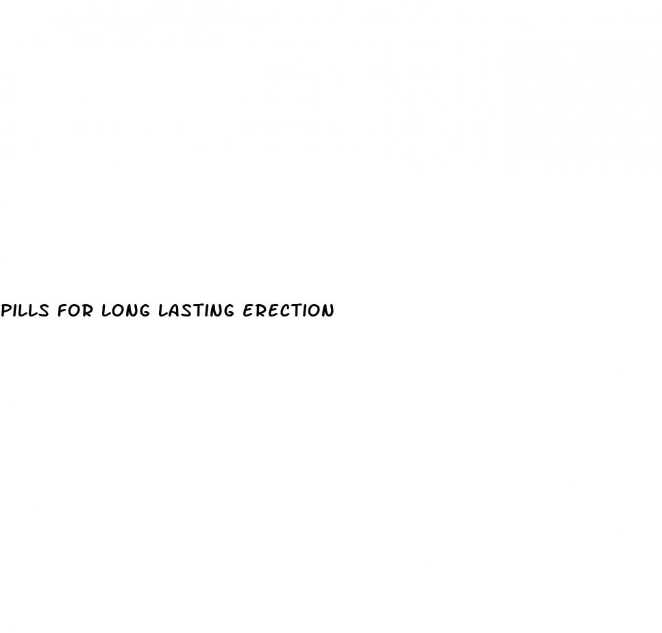 pills for long lasting erection