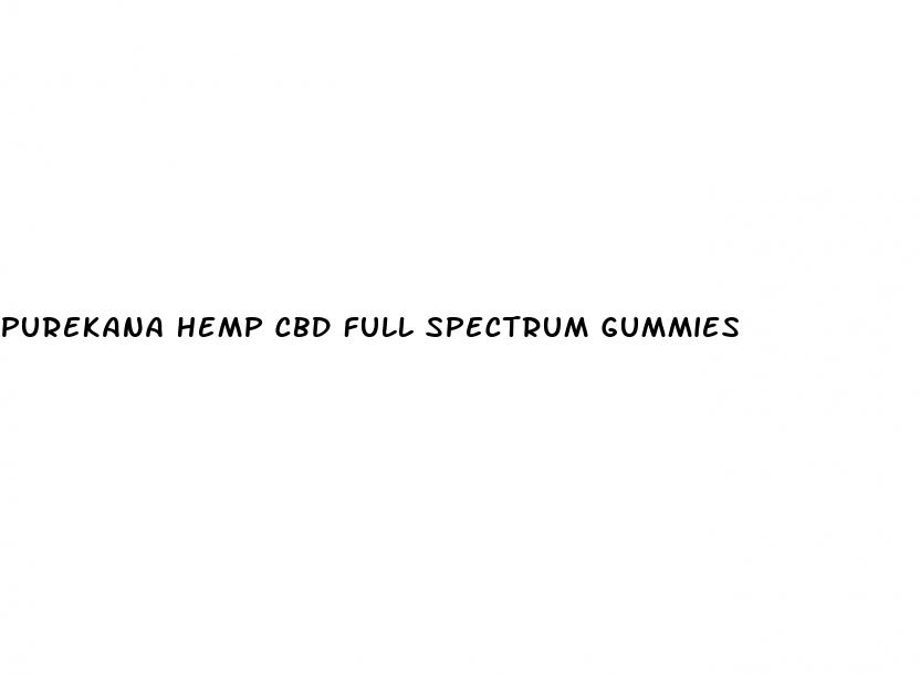 purekana hemp cbd full spectrum gummies