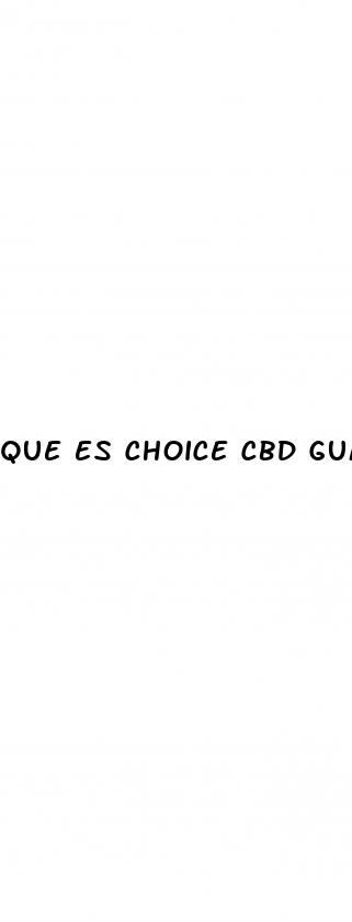 que es choice cbd gummies