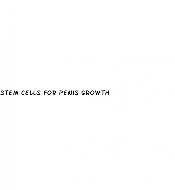 stem cells for penis growth