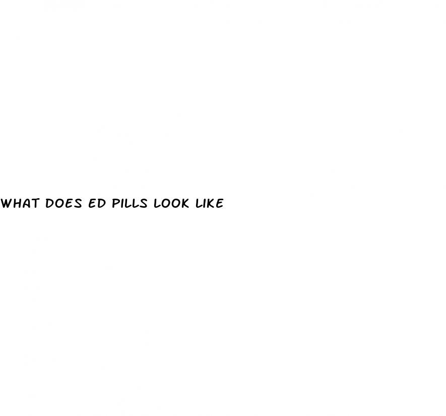 what does ed pills look like