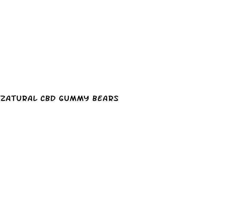 zatural cbd gummy bears