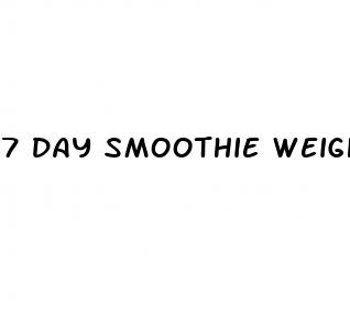 7 day smoothie weight loss diet plan pdf