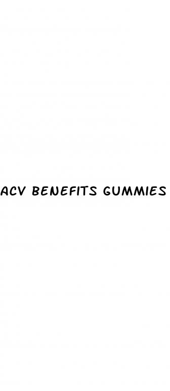 acv benefits gummies
